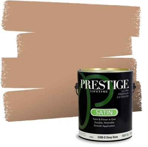 Vista 139 de PRESTIGE Pintura exterior e imprimación en uno, bronceado Aberdeen, plano, 1 galón