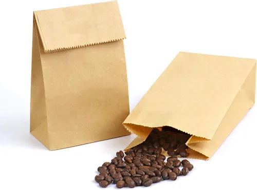 Vista 8 de Kslong Pequeñas bolsas de papel blanco, 50 mini bolsas de papel para regalos de fiesta, bolsa de almuerzo de papel a granel para sándwich, palomitas