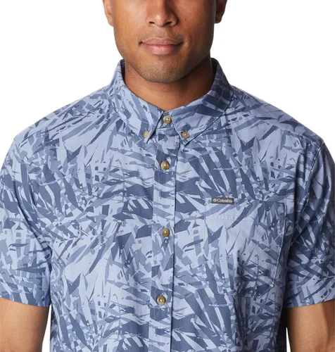 Vista 4 de Columbia - Camisa de manga corta para hombre con estampado de Rapid Rivers