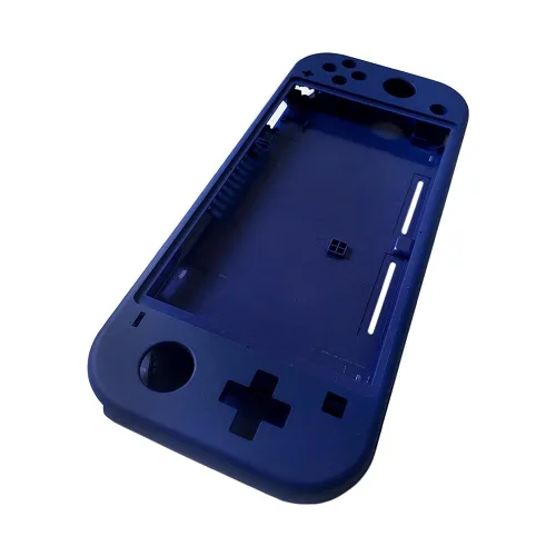 Vista 4 de Rinbers Carcasa de repuesto para consola Nintendo Switch NS Lite HDH-001 superior inferior de plástico - azul oscuro
