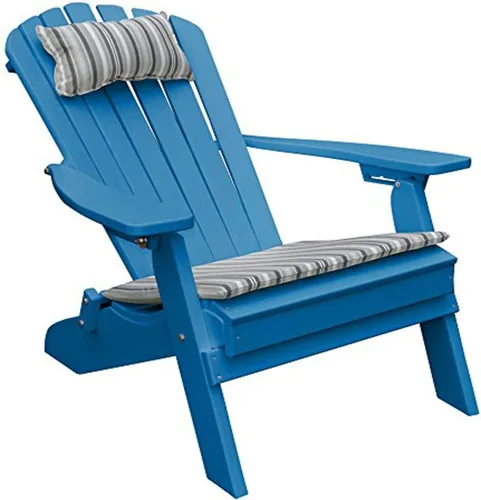 Vista 13 de A & L Furniture Polywood - Silla Adirondack plegable/reclinable, tamaño único, Naranja
