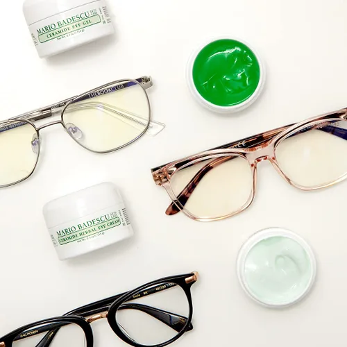 Vista 3 de Mario Badescu Crema de ojos para todo tipo de piel, hidratante, iluminadora, suavizante y nutritiva para el cuidado diario de los ojos, paquete