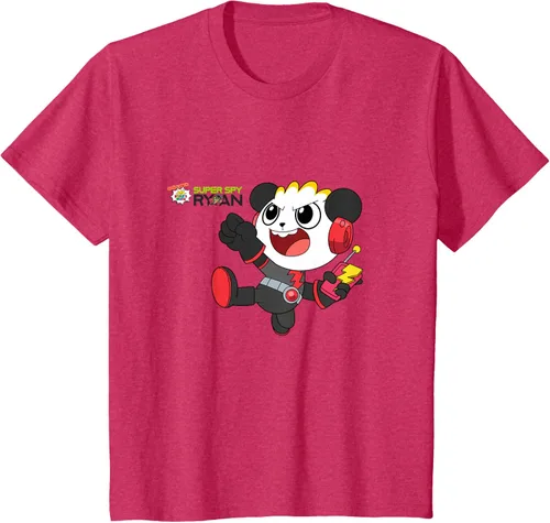 Vista 69 de Ryan's World Super Spy Combo Panda Camiseta, gris, S Asfalto
