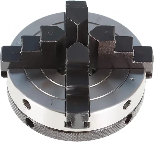 Vista 6 de kimllier Portabrocas de torno de madera de 3 pulgadas y 4 mandíbulas, mandril de torno de madera de 1 pulgada x 8TPI, accesorios de torno de madera