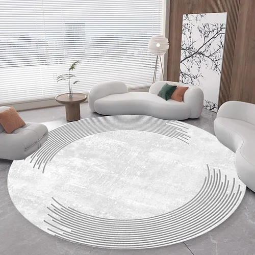 Vista 12 de 3D Optical Illusion Abstract Round Rug 70s Retro Pop Art Deco Large Rugs for Living Room Bedroom Classroom Red Brown Washable Low Pile Carpet