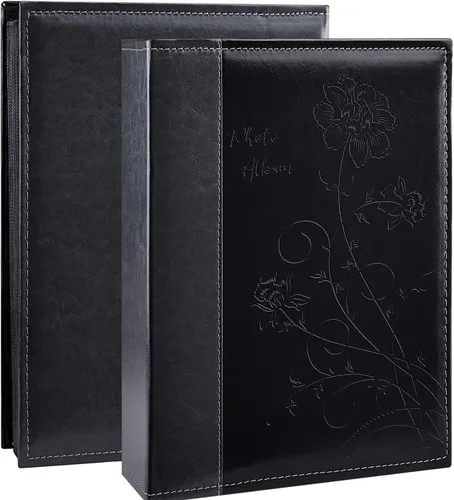 Vista 28 de Artmag - Paquete de 2 álbumes de fotos pequeños de 4 x 6 pulgadas, cada paquete con 26 páginas transparentes, para 52 fotos verticales de 4 x 6