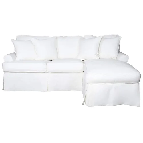 Vista 4 de Sunset Trading Horizon - Tumbona cubierta en sofá cama blanco cálido, pequeño