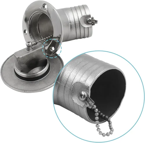 Vista 5 de SHENGHUISS Boat Water/Diesel/Gas/Fuel Deck Fill/Filler 1-1/2 Inch(38mm) with Keyless Cap 316 Stainless Steel Boat Deck Hardware for Boat, Yacht