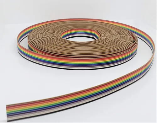 Vista 15 de Pc Accessories - Connectors Pro 4P 20 pies IDC 20' Color Arcoiris Cable de cinta plano para conectores de paso de 0.100 in (4P-20FT)