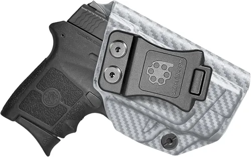 Vista 10 de Amberide IWB Kydex Holster for Smith & Wesson Bodyguard 380 Auto, Concealed Carry, No Optic/No Laser, Adjustable Cant, Posi-Click Retention, Made in