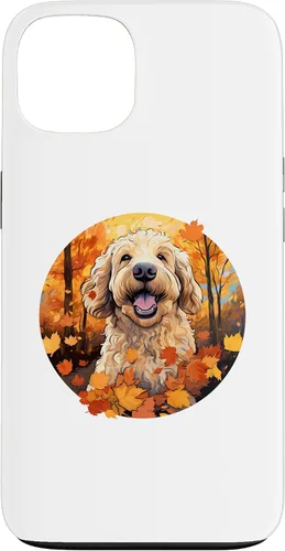 Vista 7 de Goldendoodle Autumn Funny Dog Fall Case for iPhone 17