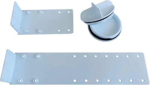 Vista 9 de Caja de salida para lavadora EFIELD, entrada Pex de 1/2 pulgada con crimpado con drenaje central, color blanco, (WM002)