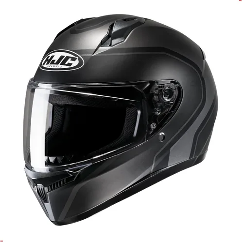 Vista 4 de Casco de motocicleta de rostro completo HJC C10 ELIE con protector HJ-34P Pin-lock, aprobado por DOT (MC2SF, XXX-Pequeño)