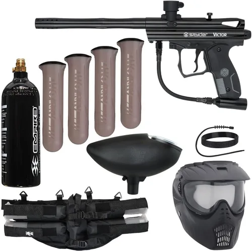Vista 10 de Action Village Kit de Paquete de Pistola de Paintball Kingman Spyder Epic (Victor)