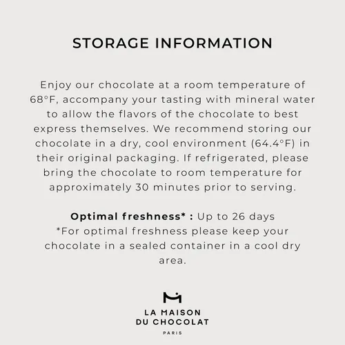 Vista 5 de LA MAISON DU CHOCOLAT Coffret Maison - Caja de regalo de chocolate francés oscuro gourmet (24 piezas)