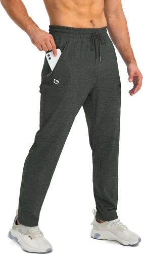 Vista 25 de G Gradual - Pantalones deportivos para hombre con bolsillos con cremallera, joggers cónicos para hombres, pantalones atléticos para entrenamiento
