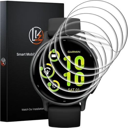 Vista 9 de LK 6 Pack para Garmin Venu 3s Protector de Pantalla 41mm - Protector de Pantalla de TPU Suave Auto-Reparable Anti-Arañazos para Garmin Venu 41mm