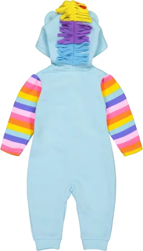 Vista 4 de My Little Pony Disfraz de Rainbow Dash para bebés y niñas con capucha para niños pequeños