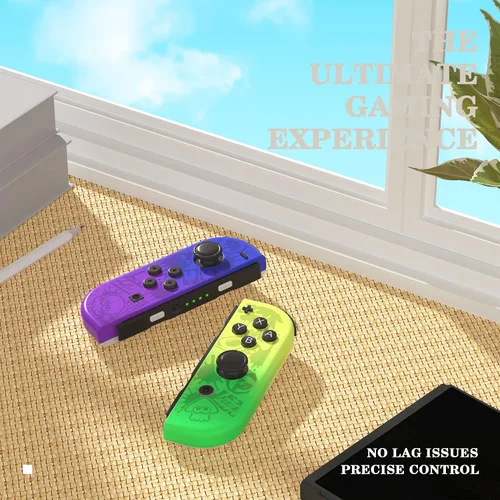 Vista 7 de Joycon - Controlador compatible con interruptor, repuesto inalámbrico Joy Cons para controlador de interruptor, interruptor izquierdo y derecho