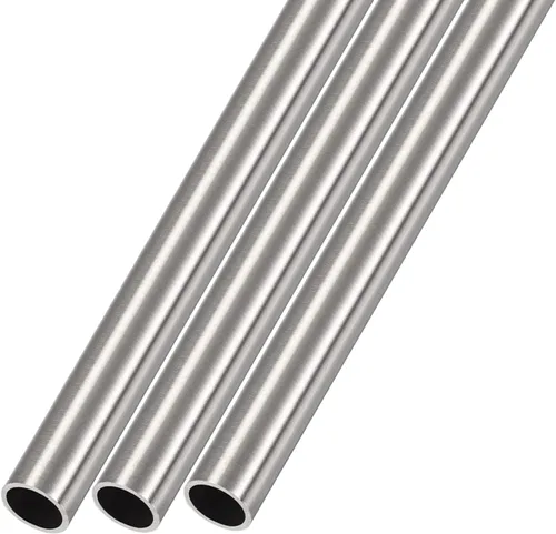 Vista 7 de METALLIXITY Tubo de acero inoxidable 304 (0.079 in de diámetro x 0.006 in de pared T x 9.843 in de largo), 3 piezas, tubo recto - para muebles