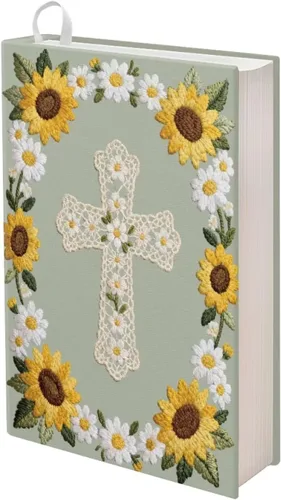 Vista 30 de Rnyleeg - Fundas de libro elásticas con diseño floral, diseño reutilizable y resistente - Protege tus libros de texto