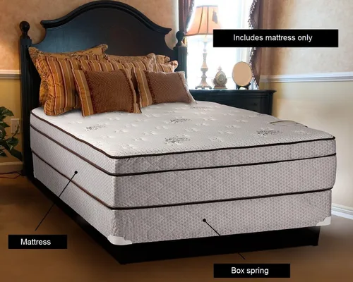 Vista 3 de Dream Solutions USA Dream Sleep Fifth Ave - Colchón de felpa extra suave King con protector de colchón incluido, soporte para sistema de sueño