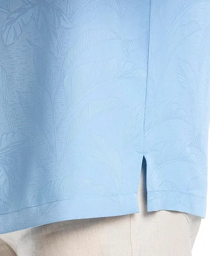 Vista 5 de Cubavera Camisa de manga corta con botones y un bolsillo para hombre Botones Allure/Marrón