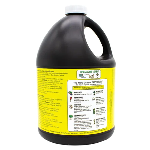 Vista 2 de Solución de vitaminas vegetales SUPERthrive, 1 galón, transparente 0.5-0-0 formula with kelp extract. For indoor/outdoor plants, houseplants