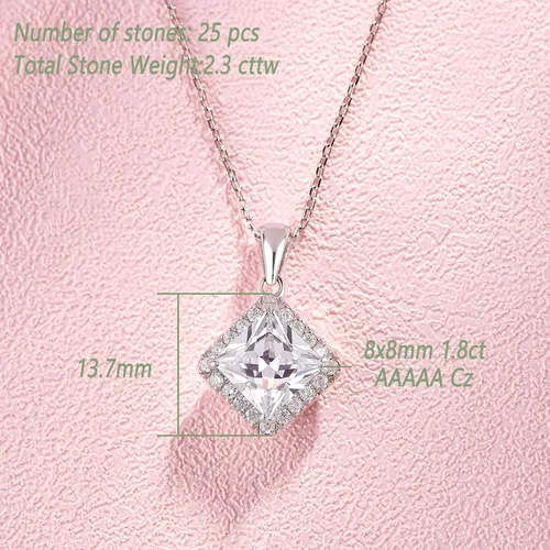 Vista 5 de Wuziwen Conjunto de joyería ajustable de plata de ley 925 con circonita cúbica 5A para damas de honor