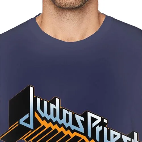 Vista 3 de Mens Judas Screaming for Vengeance Priest Tee T-Shirt Black