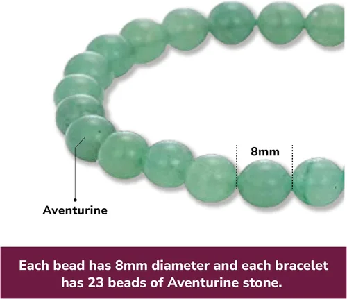 Vista 27 de Crystal Vibe Pulseras de cuentas de 0.315 in para mujeres y hombres, pulseras de cristal con piedras preciosas naturales, tamaño elástico ajustable