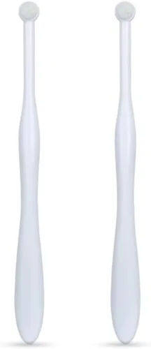 Vista 8 de MiOYOOW Cepillo de dientes para perros pequeños, 2/3 piezas de cepillo de dientes para mascotas con cerdas ultra suaves para dientes sensibles
