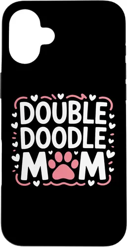 Vista 23 de Double Doodle Mom Doodle Dog Parent Family Canine Enthusiast Case for iPhone 16