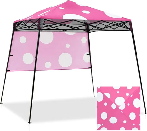 Vista 22 de EAGLE PEAK Toldo Emergente de 8x8 pies con Pared Lateral, Compacto, Portátil con Patas Inclinadas, Refugio Solar Instantáneo para Playa, Deportes
