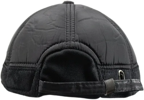 Vista 8 de Gorra de béisbol acolchada de algodón cálido para hombre con solapa para las orejas
