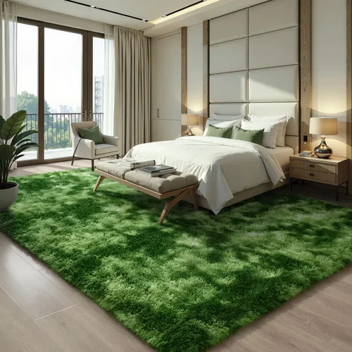 Vista 49 de EVOIONOS Alfombra Redonda Negra para Dormitorio, 4x4 Pies Alfombra de Área Circular Suave y Esponjosa para Sala de Estar, Alfombra Circular de Felpa