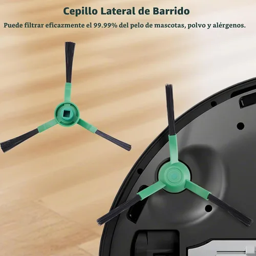 Vista 7 de Paquete de 25 accesorios para iRobot Roomba Plus 405 Combo / 505 Combo / 507 Combo Robot Aspirador, accesorios de repuesto, 2 cepillos principales