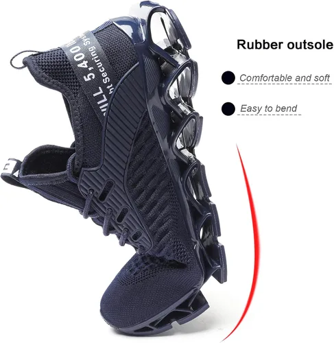 Vista 5 de Zapatos para correr para hombres, zapatos de deporte de moda, transpirable, antideslizante, gimnasio, deportes de trabajo, entrenadores