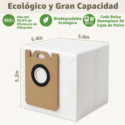 Vista 6 de SmartClean V4 7997 Accesorios para Ionvac SmartClean V4 Kit de piezas de repuesto para aspiradora robot de vaciado, 2 cepillos principales
