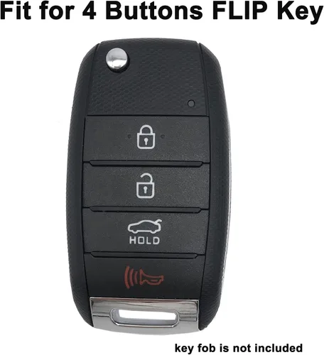 Vista 2 de Funda para llavero Kia Rio Optima Soul Sportage Sorento ABS Carbon