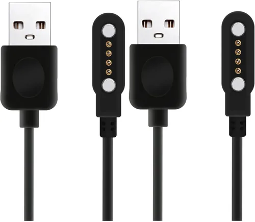 Vista 8 de Cable cargador de reloj inteligente, accesorios magnéticos universales para SmartWatch, cable de carga de 4 pines, espacio entre pines de contacto