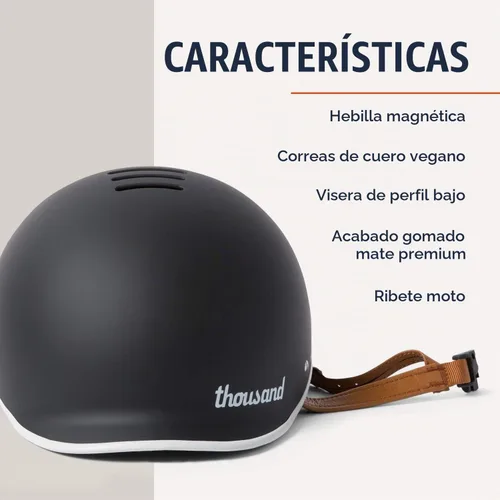 Vista 7 de Thousand - Casco de bicicleta antirrobo para adultos Negro carbón