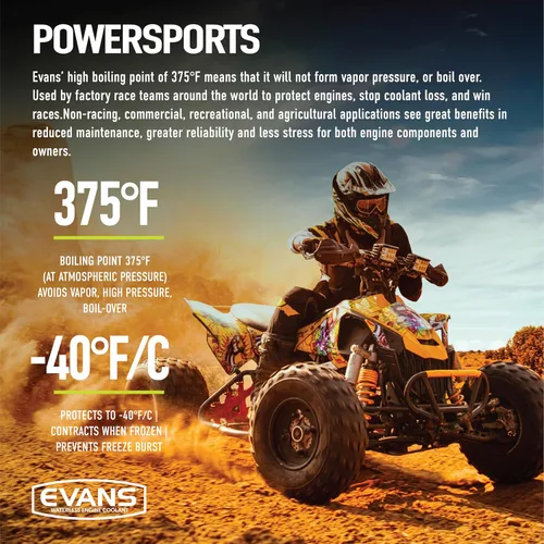 Vista 3 de EVANS Coolant Powersports - Refrigerante de motor sin agua (galón, 1 paquete)