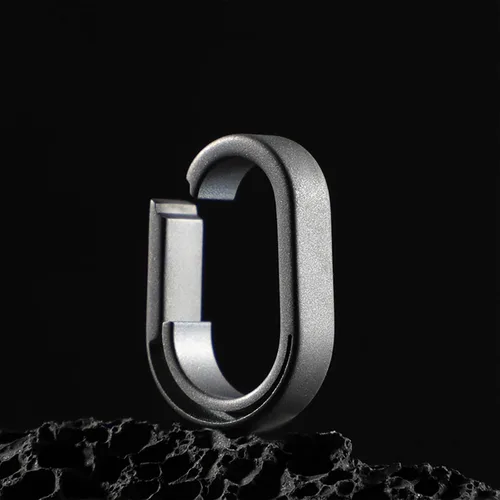 Vista 5 de 6 llaveros de titanio de liberación rápida, conector múltiple EDC Split llavero mosquetón regalo para hombres y mujeres