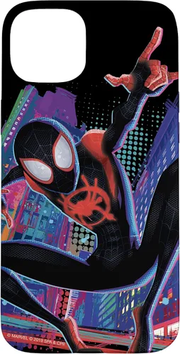 Vista 9 de Marvel Spider-Man Into The Spider-Verse Miles Morales City - Carcasa para iPhone 17