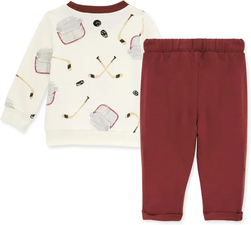 Vista 2 de Burt's Bees Baby baby-boys Shirt and Pant Set, Top & Bottom Outfit Bundle, 100% Organic Cotton