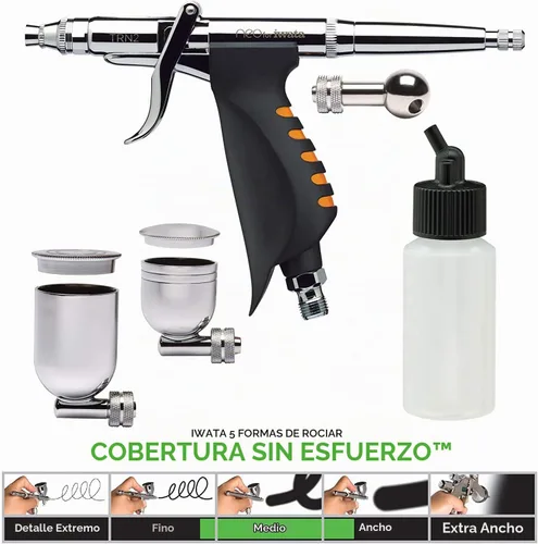 Vista 2 de Iwata -Aerógrafo de gatillo Medea NEO TRN 2