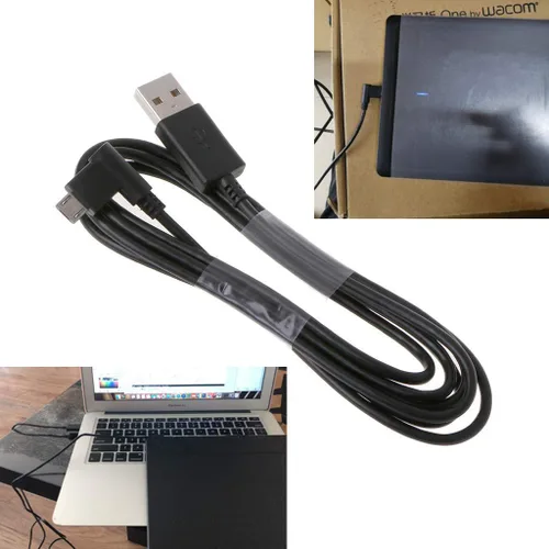 Vista 6 de Cable de carga USB, sincronización de fecha, Wacom Intuos, compatible con tablet CTL480 CTL490 CTL690 CTH480 CTH490 CTH680 CTH690 Wacom Bamboo