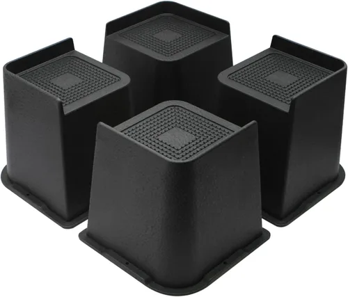 Vista 15 de MYMULIKE Elevadores de Cama Resistentes, Elevadores de Muebles de Gran Tamaño, Soporta Hasta 6000 Libras, Eleva 1 Pulgada para Sillón, Sofá, Mesa