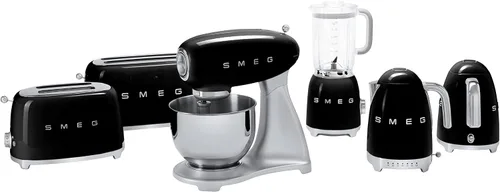 Vista 9 de Smeg Paquete de cafetera de goteo retro y tostador de 2 rebanadas (negro)